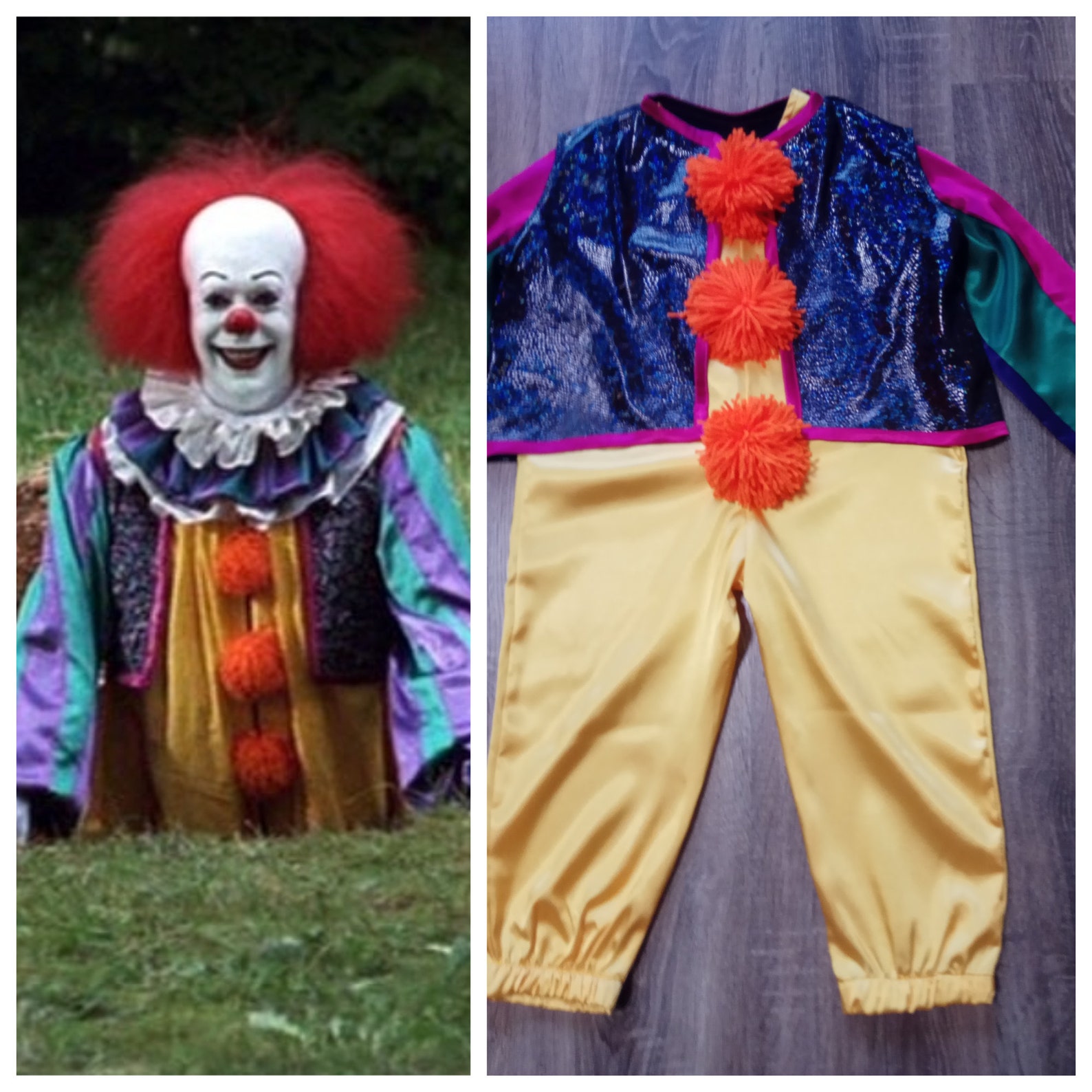 Pennywise Costume Kids Pennywise It Costume Cosplay Baby Etsy