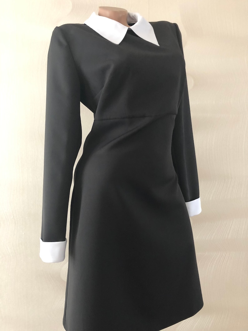 etsy wednesday addams dress