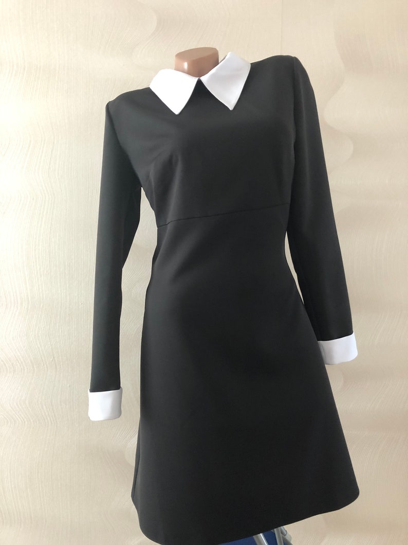 black wedding dress with lace sleeves LAURILLE / Long knee length prom dresses Size:US 14P ASOS DESIGN one sleeve