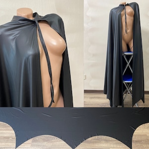 Fledermaus Umhang Kunstleder schwarz Umhang Fledermaus Umhang Superheld Cosplay Halloween Kostüm Vampir Umhang Dracula Umhang Cosplay Kostüm Monster Umhang