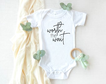 Lucky Star IVF Onesie Adoption Gender Reveal New Parents Boy Girl Pregnancy Announcement