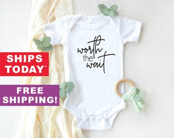 Worth The Wait ONESIE\u00ae Girl Worth The Wait Newborn Outfit Girl Newborn Girl Coming Home Outfit Worth The Wait ONESIE\u00ae Worth The Wait