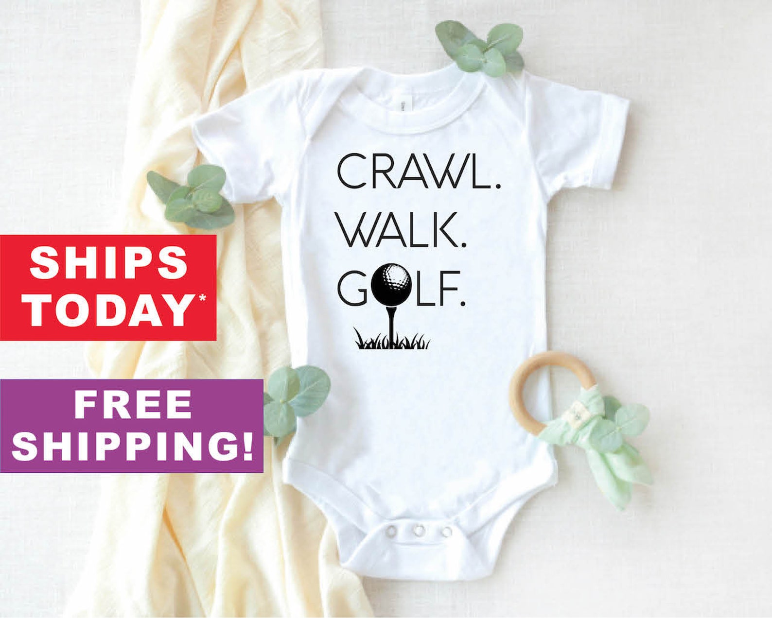Golf Baby Onesie® Caddy Golfing Unisex Baby Onesie® or Etsy