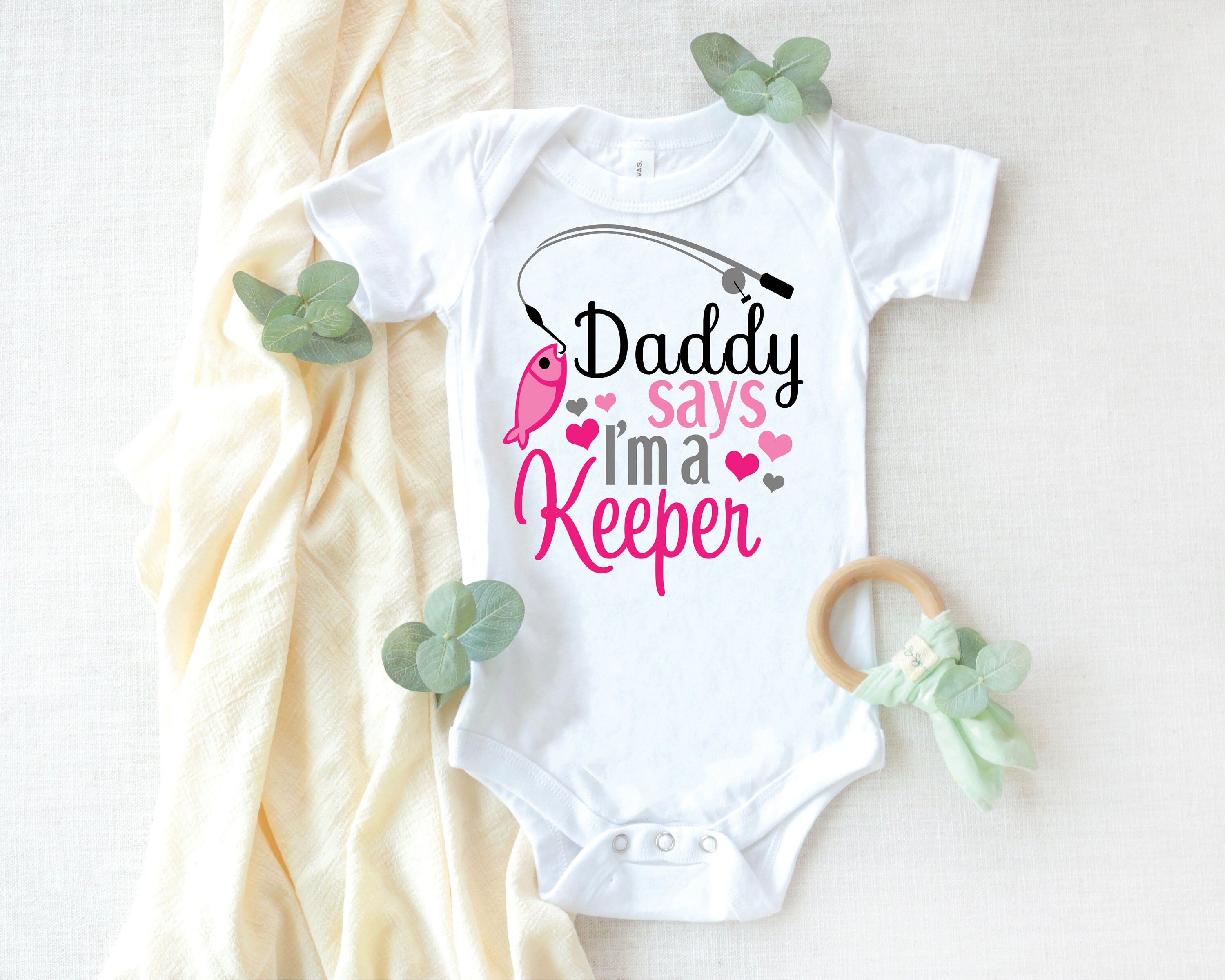 Girl Fishing Onesie® Personalized Onesie® Name Onesie® Etsy