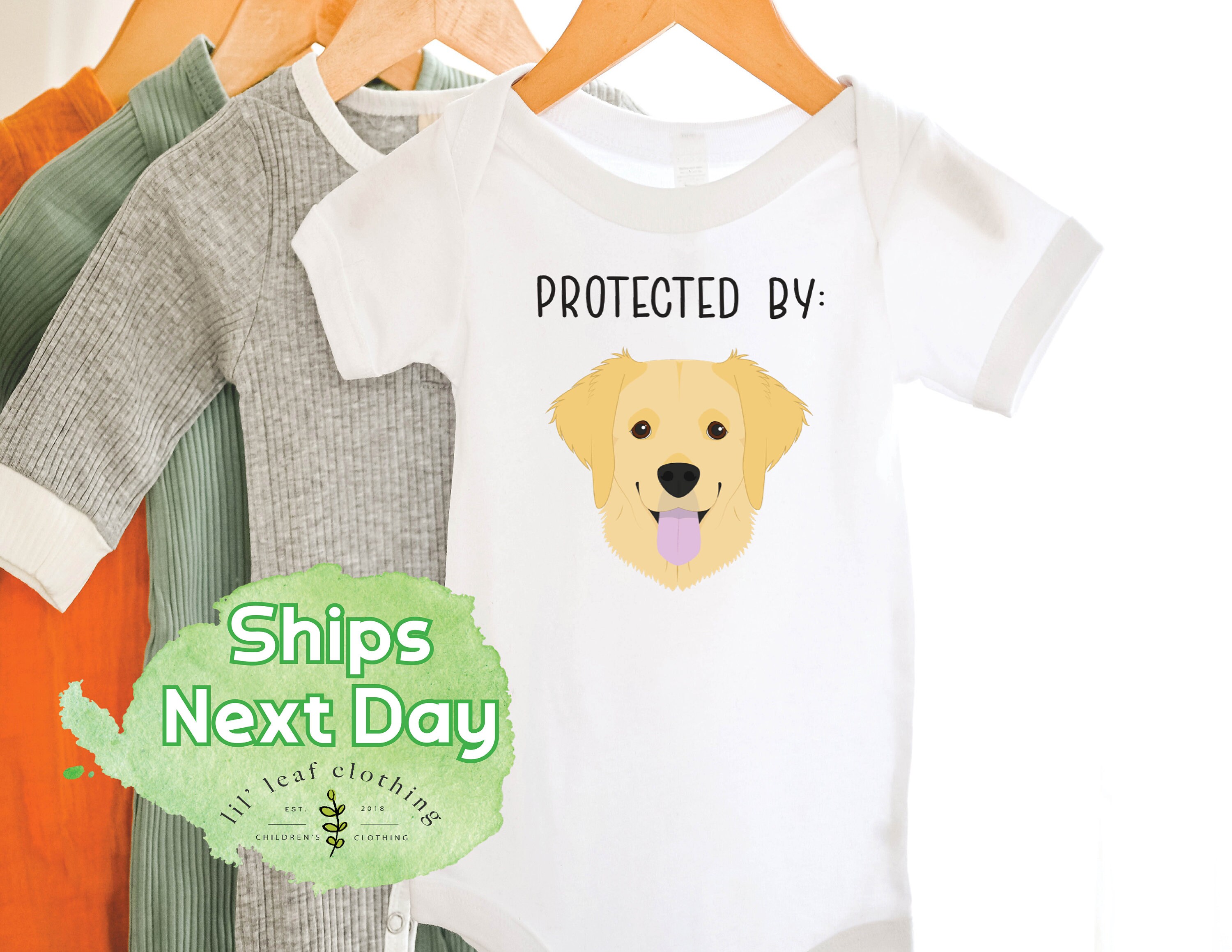 Golden Retriever Dog Baby Onesie® Dog Lover Pet Baby Onesie® Etsy