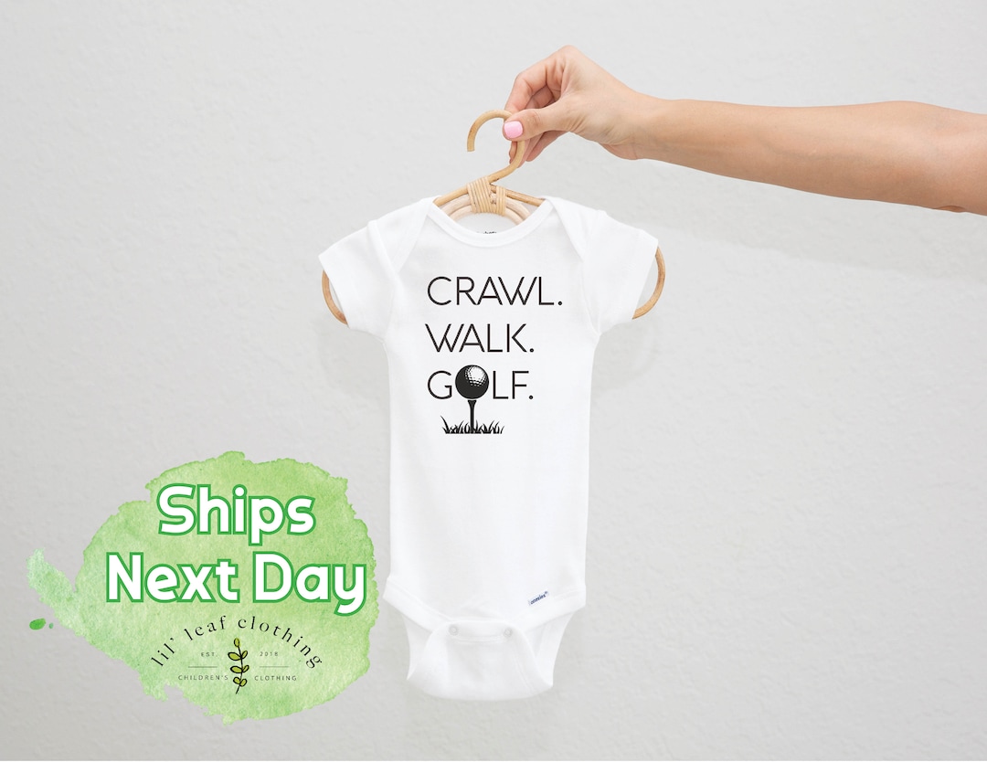Golf Baby Onesie® Caddy Golfing Unisex Baby Onesie® or Toddler Tshirt