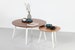 Danish Modern Nest Of Tables In Oak And Walnut, Round Coffee Tables 