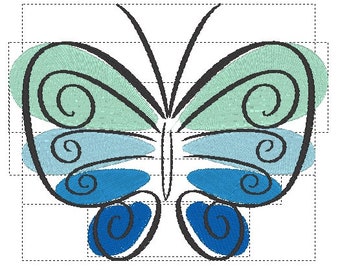 Embroidery file butterfly