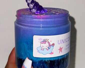 7oz.-Unicorn Sky-Clear & Glossy Avalanche Slime-Candy Scented- Unicorn Galaxy Sky Inspired Slime- Thick Glossy Slime-KGotSlimes-DIY Slime