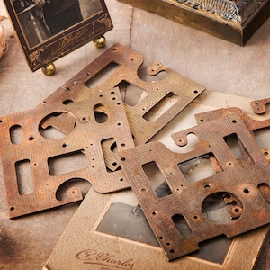 Clock parts assortment, Steampunk elements, metal plaques