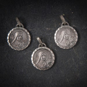 3 French Vintage Saint Teresa religious medals