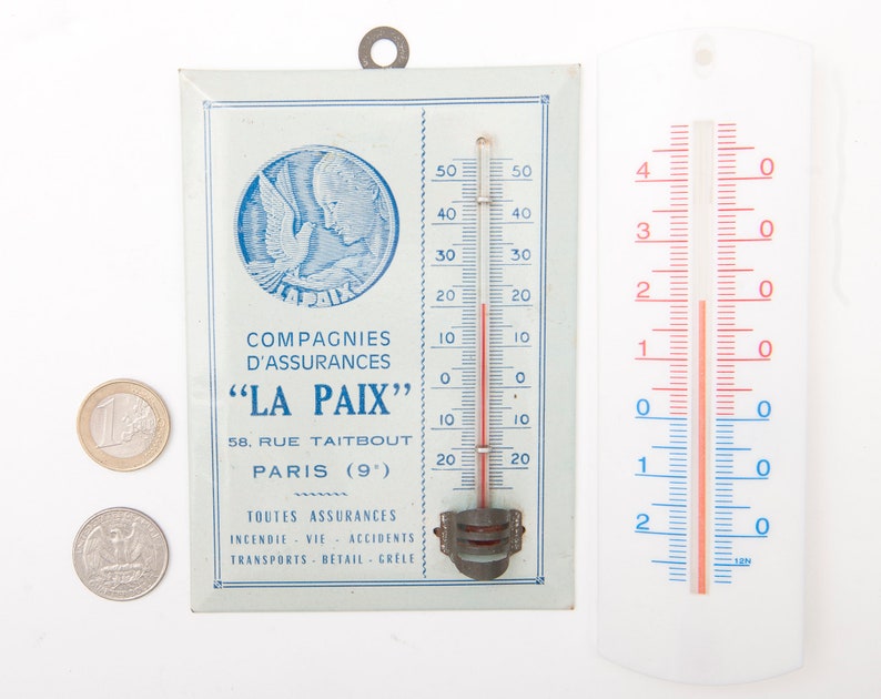 Antique Thermometer Celsius Scale Ornate Thermometer Vintage Home Decor French Vintage Thermometer