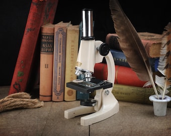 French Vintage Childrens Microscope Optico Paris from 1970