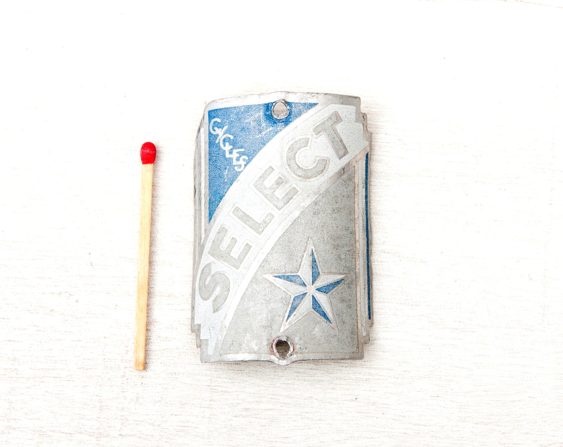 Plaque De Vélo Ancienne IMPERATOR – Headbadge France, Bicyclette Vintage