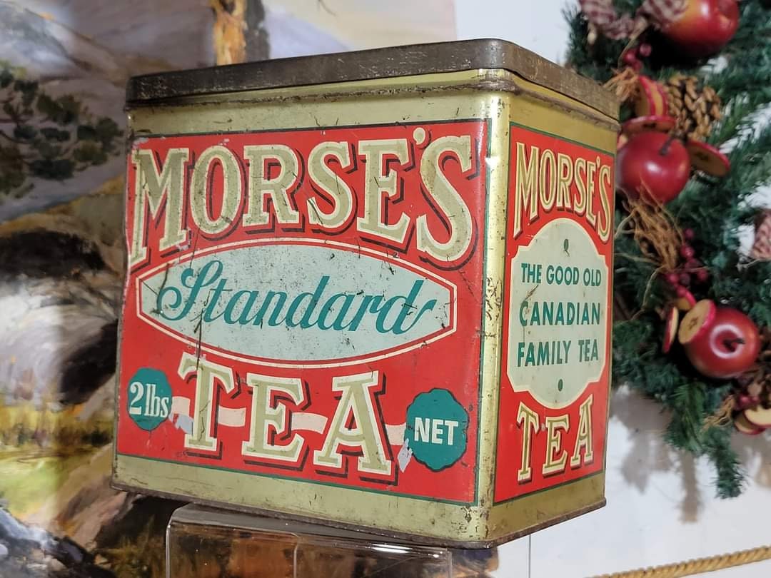 Old Morse's Tea Tin Etsy