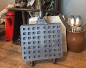 waffle maker vintage cast iron 4 plates The star - cast iron waffle maker - waffle mold, waffle maker fireplace barbecue - wafer - country kitchen décor