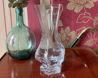 SEVRES Crystal, heavy Crystal vase, 1970’s, Cristallerie de Sèvres France