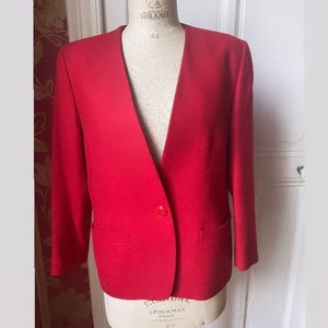 Veste Georges Rech Taille 36 - Style College Bleu - Laine Et Viscose - Occasion Très Bon état
