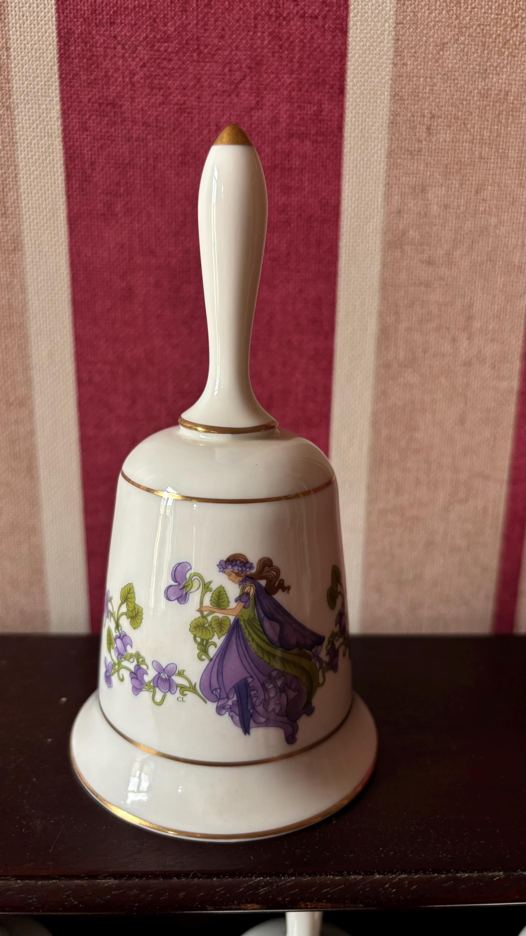 BELL♡ビスクドール♡ 【フランクリン・ミント社陶器製コレクターズ】 Complete Collection of 12 Franklin Porcelain Tulip Bells – Flower