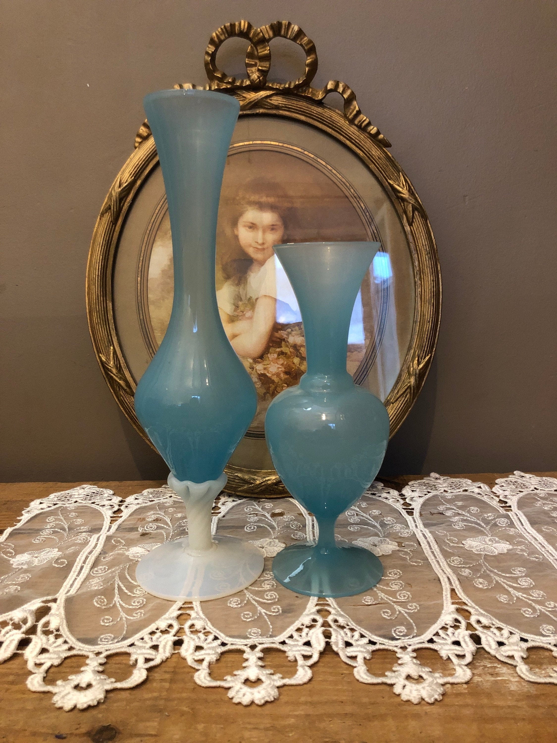 2 Vases Opalines De couleur