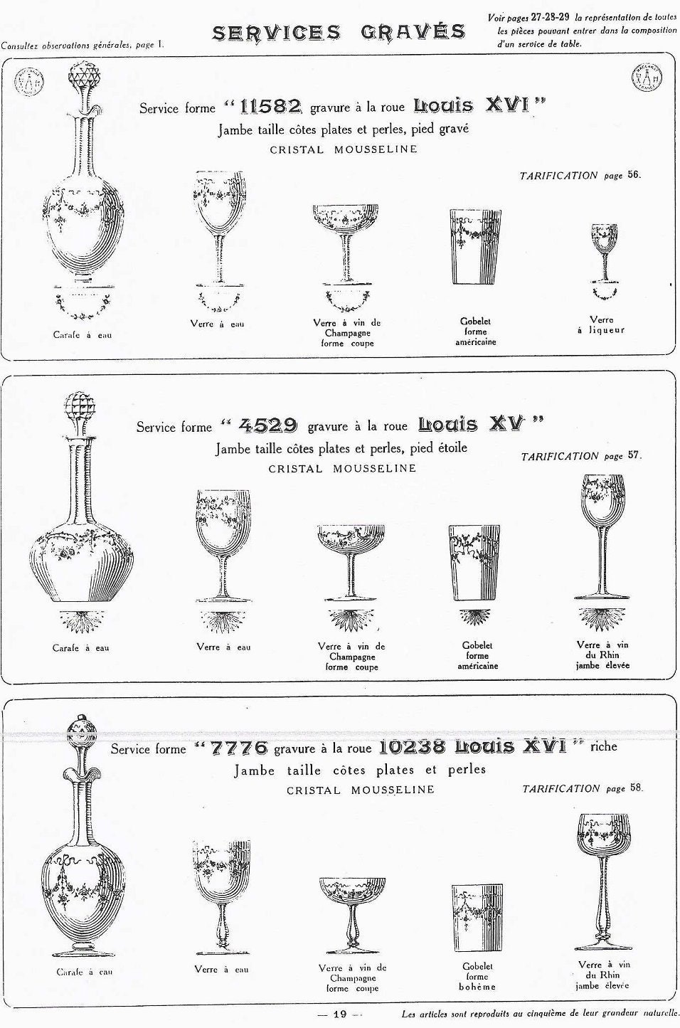 アンティークバカラ 1916年頃「11432 taille 11484」希少品