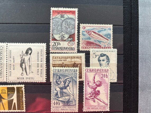 ceskoslovensko切手 チェコスロベンスコ郵便、古いチェコの切手19枚、新品、未使用