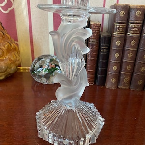 Glass candle holder