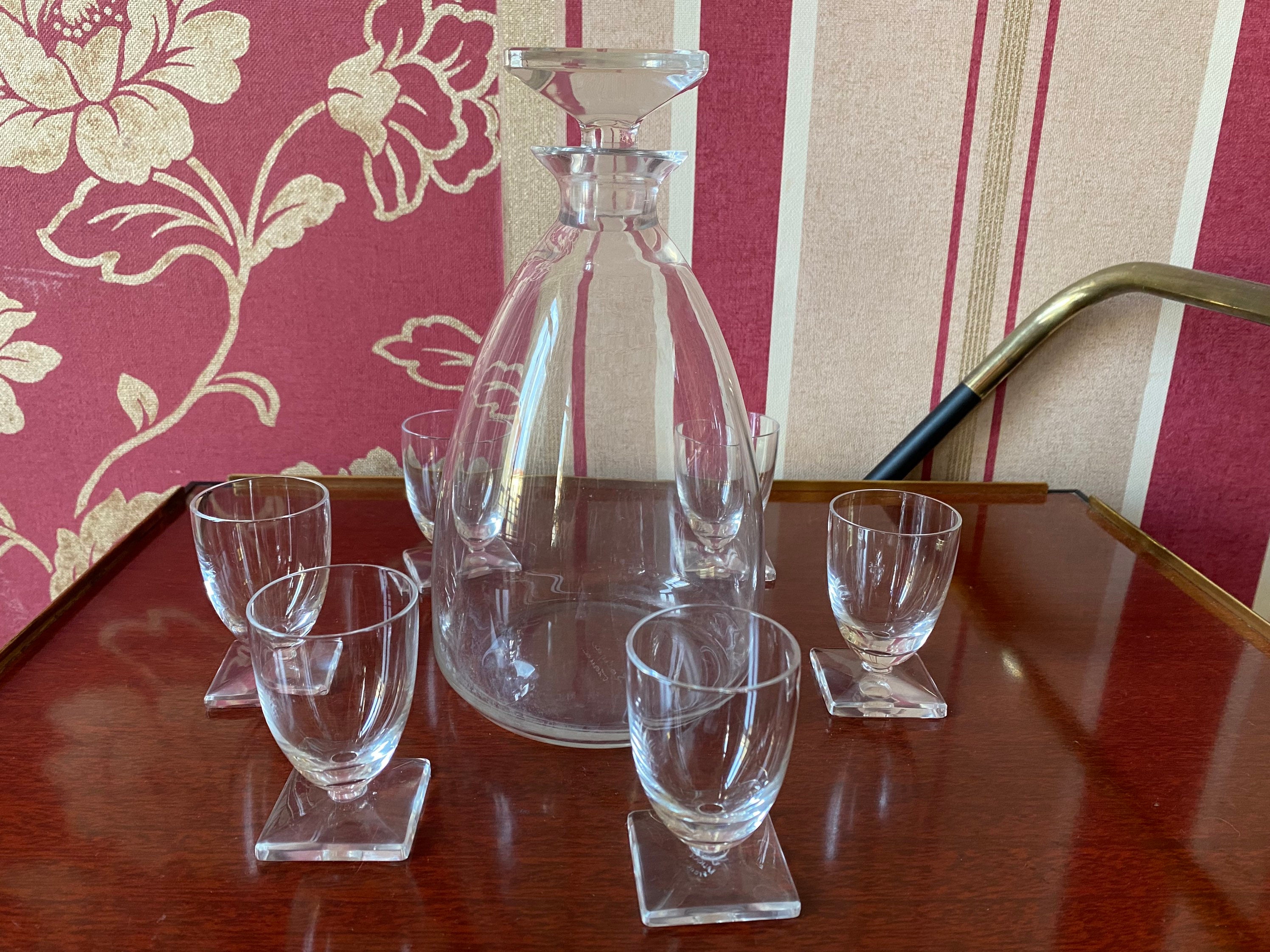 【美品】CRISTALLERIE LORRAINE グラス デカンタ フランス製 CRISTALLERIE LORRAINE グラス デカンタ フランス製