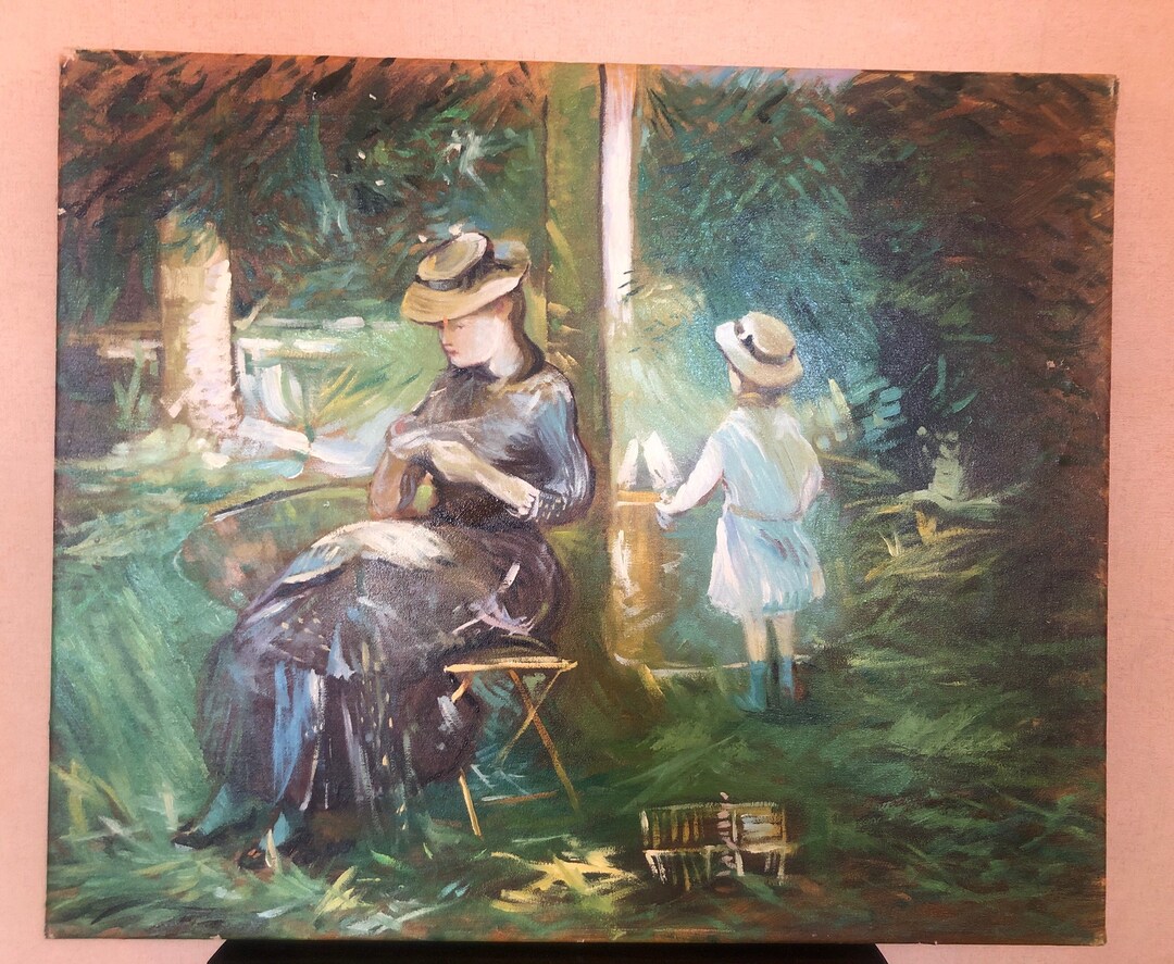 CLAUDE MONET, 'WOMAN WITH A PARASOL',, RARE AUTHENTIC 1980's