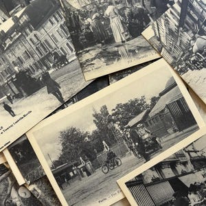 10 cartes postales françaises réédition « c’était la France », sélectionnées au hasard, vieux papier