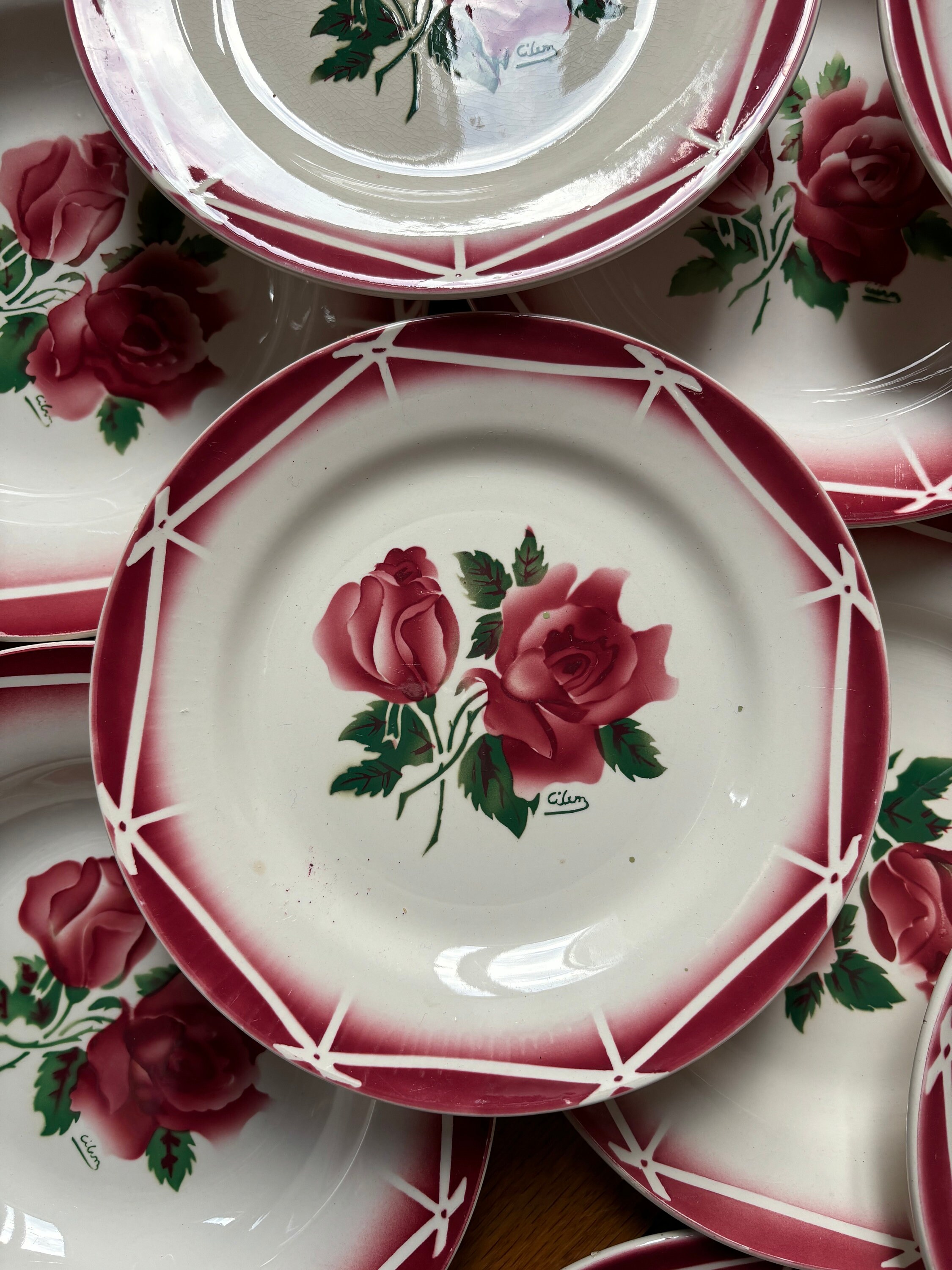 Digoin Sarreguemines France, Ceramic Plate Model Cibon - Etsy