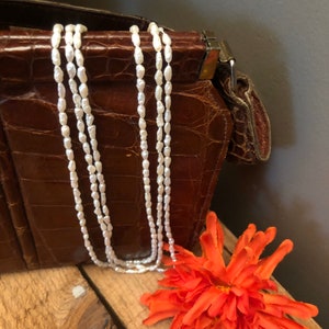 Rice pearl necklace