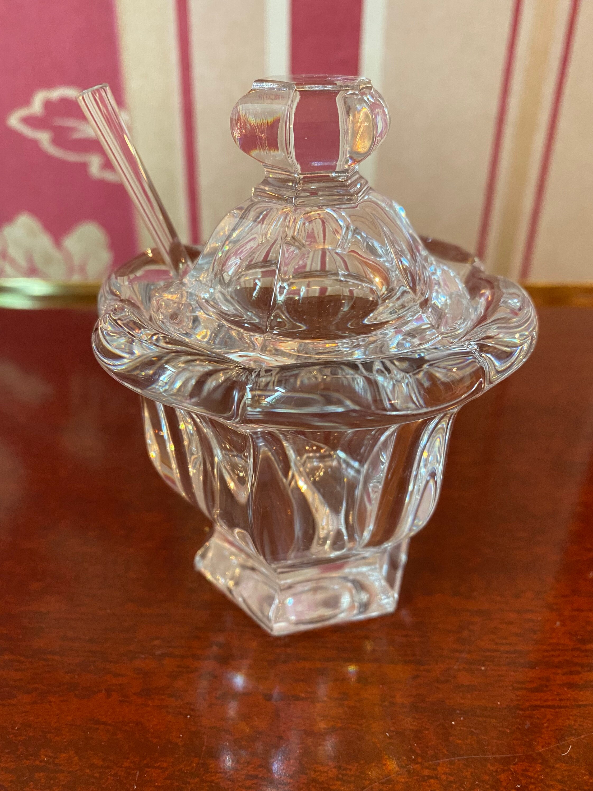 BACCARAT Mustard Pot Crystal Baccarat Harcourt Missouri Etsy