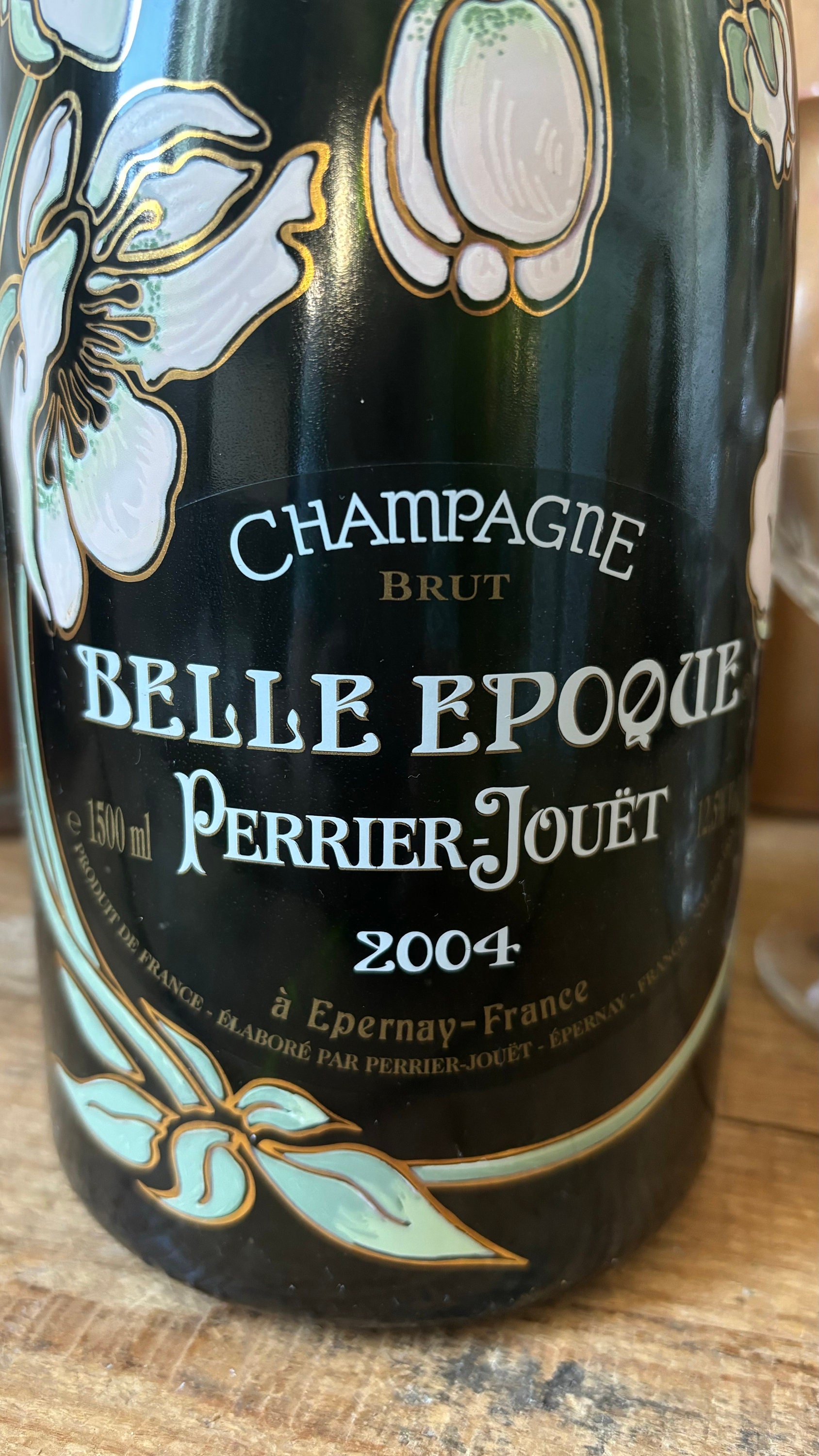Rare PERRIER-JOUET Belle Epoque 2004 Dummy Bottle, 150 Cl From