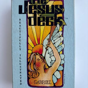 The Jesus Deck ilustró 54 cartas Juego caja completa Instrucción 1972, Baraja de cartas vintage, adivinación, cartomancia,