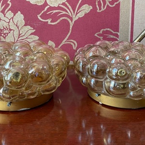 2 X Bubble Lampe von Helena Tynell für Glashütte Limburg, 1960er Jahre, Mid Century Beleuchtung
