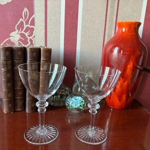Baccarat Crystal, 2 cocktail- of champagnebekers, baccarat Frankrijk, set van 2