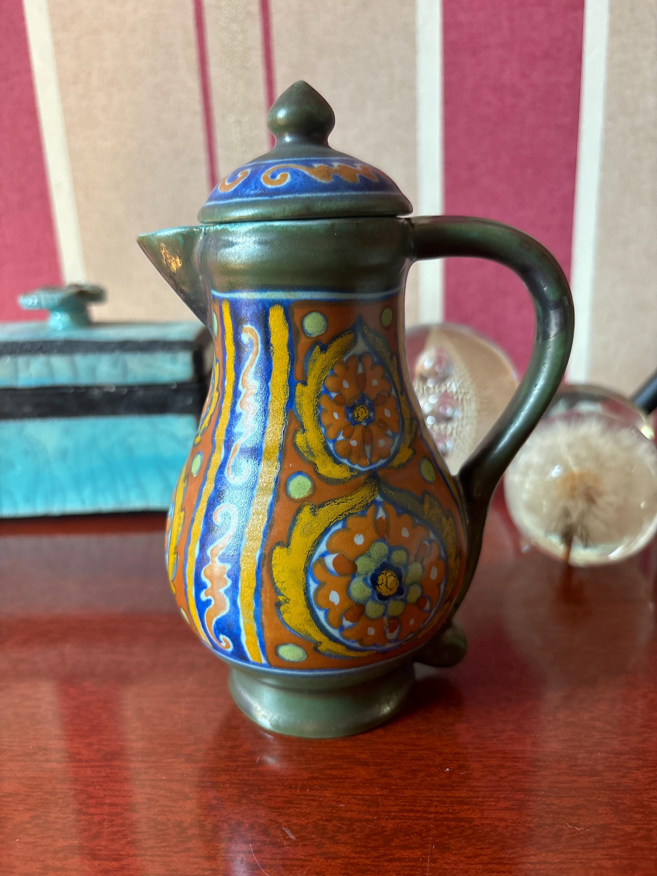 South Holland Gouda Pottery Candia Pitcher Decor