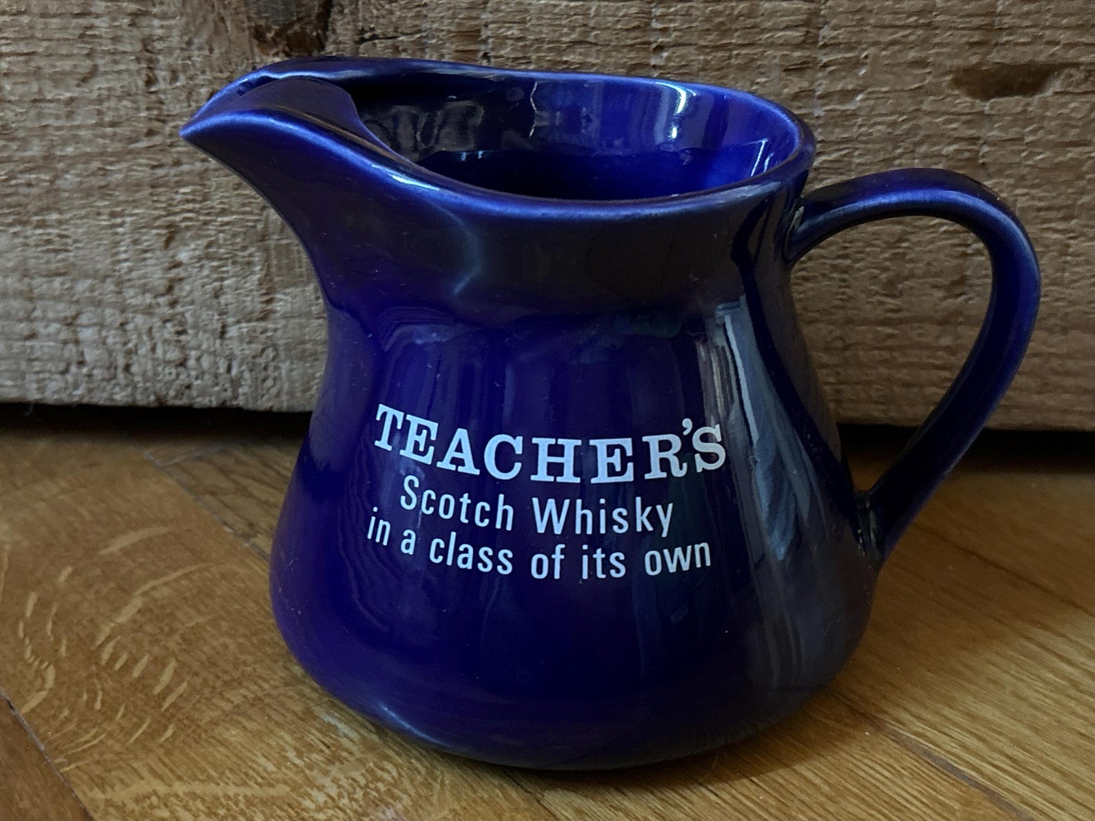 Vtg Teacher's Scotch Whiskey Ceramic Pitcher Pub Jug Advertising ...