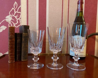 BAYEL Crystal Wine Glass, Choice of wine glasses or water glasses in art deco cut crystal, BAYEL,