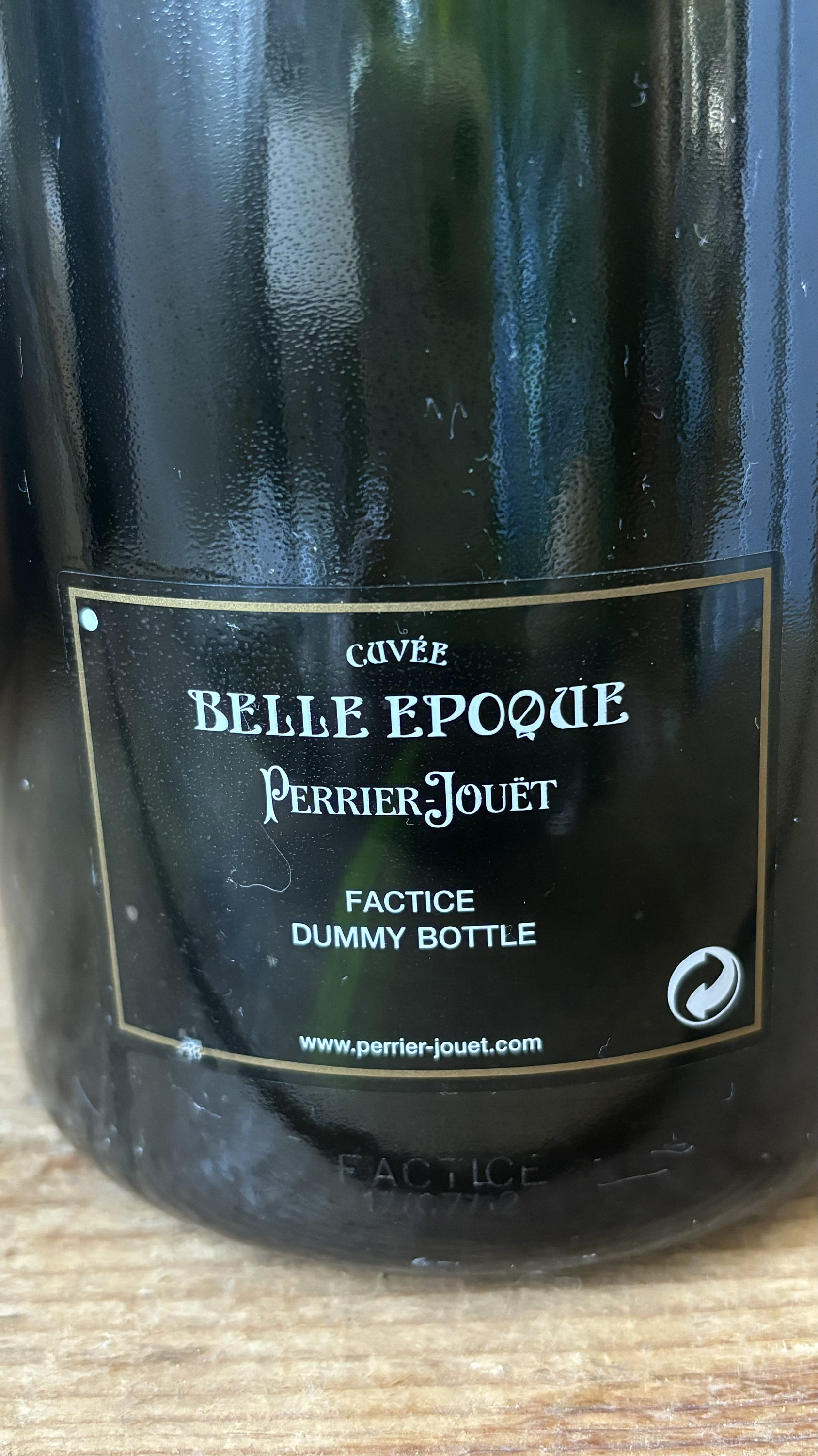 Rare PERRIER-JOUET Belle Epoque 2004 Dummy Bottle, 150 Cl From