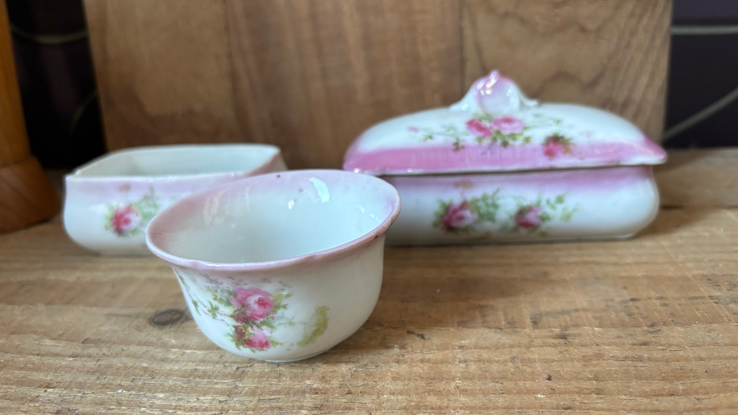 Ancienne Dinette En Porcelaine Enfant – Boîte Violette (France)