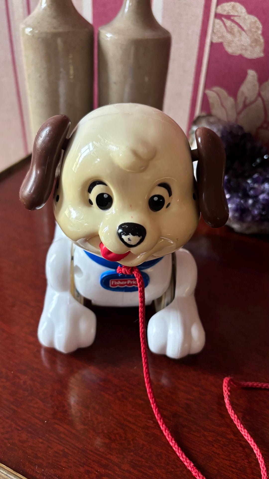 Fisher-price Pull-toy Dog - Vintage Fisher Price Toy - Vintage Toy ...