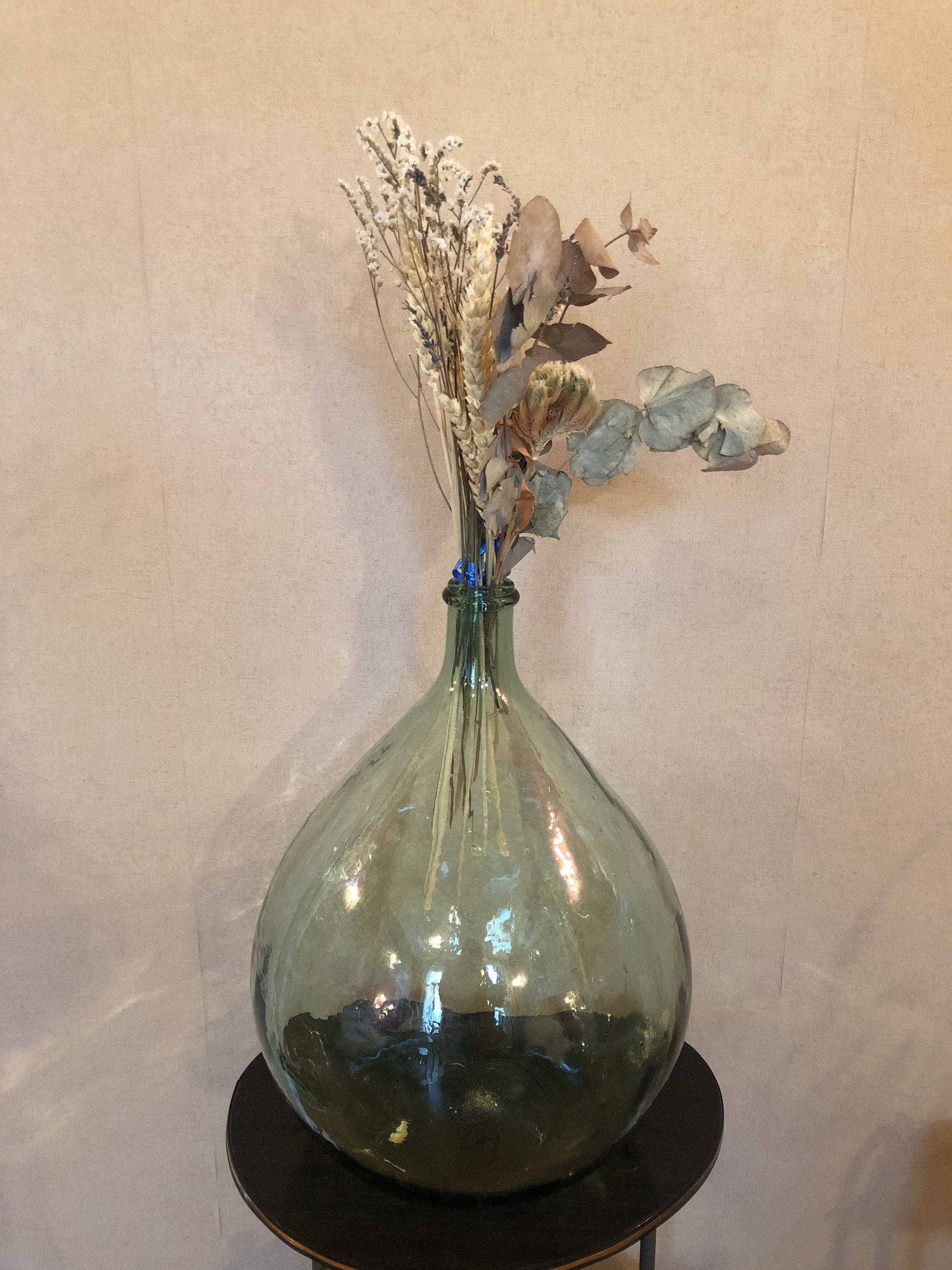 Bonbonne en Verre 15 Litres - Année 60 -Dame Jeanne Epais Bonbonne Vintage Glass