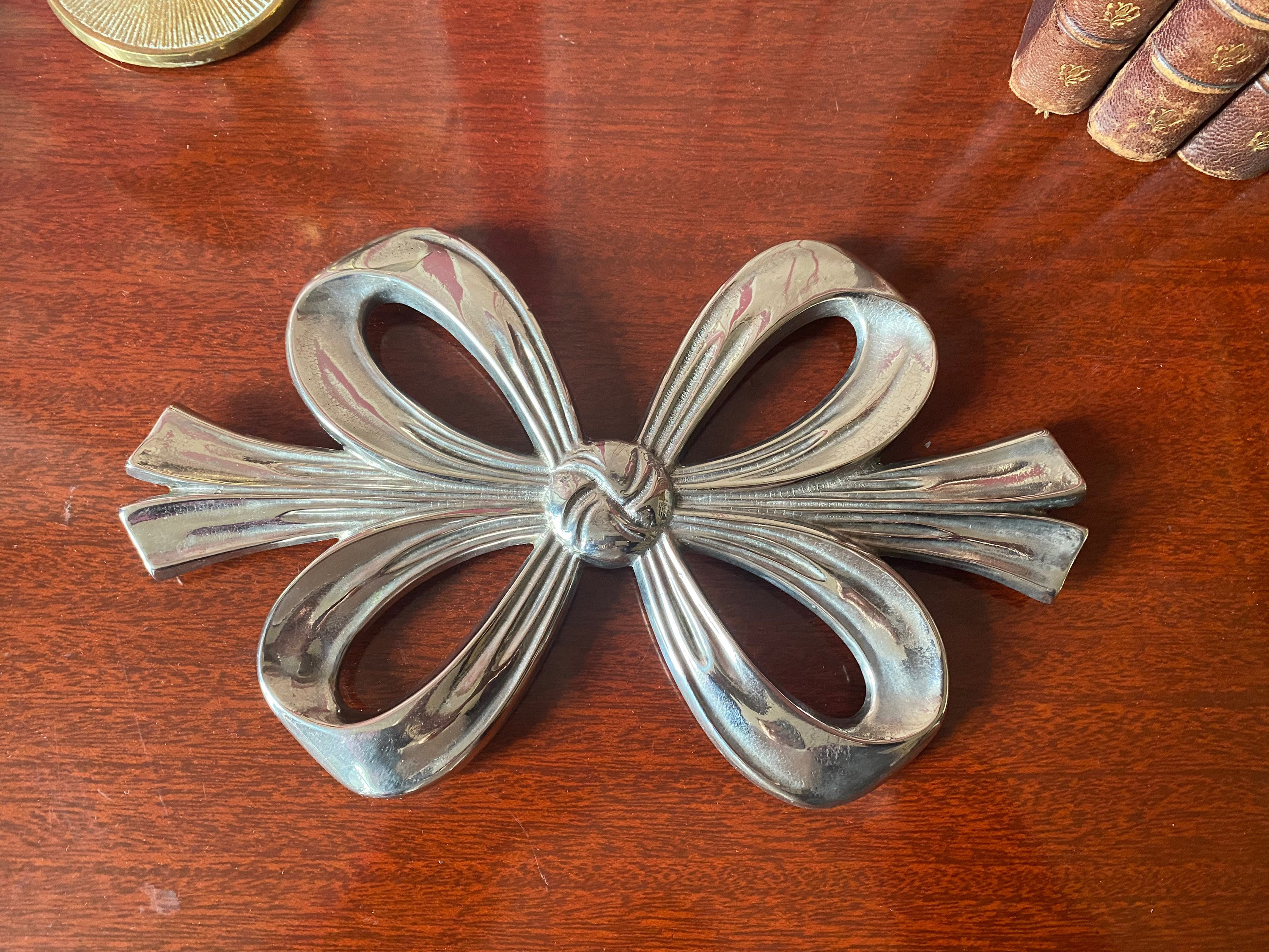 Silver Plated Lancel Paris Vintage Bow Trivet - Etsy