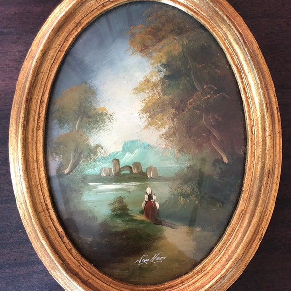 Van holt Vintage Beautiful  painting oil signed