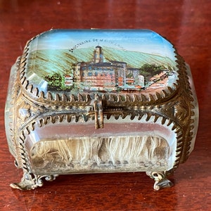 Antique French Napoleon III jewelry box, antique jewelry box, jewelry box chest, 19th century box, jewelry box