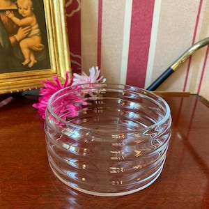 Baccarat Cristal France, fruit bowl in twisted Baccarat crystal