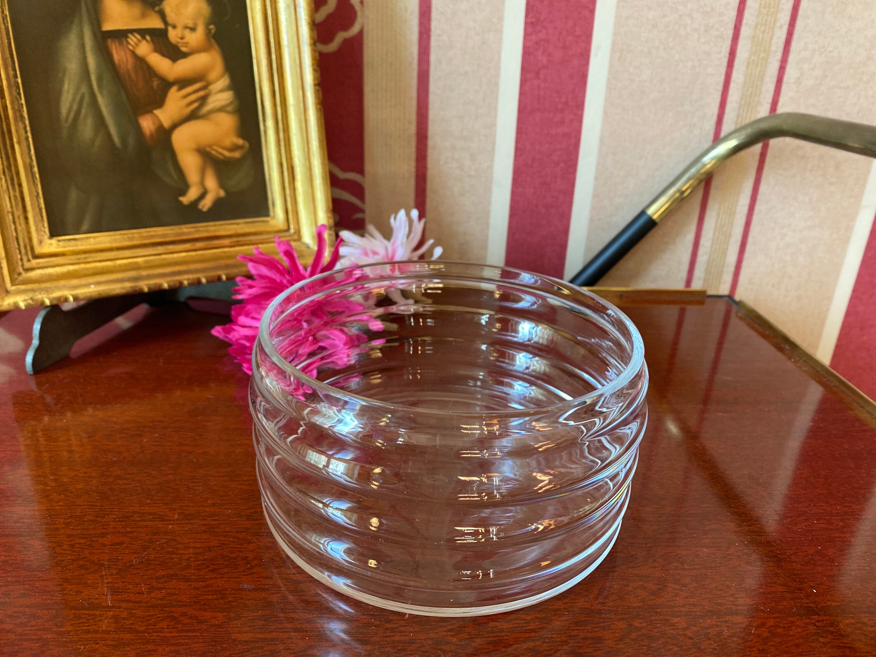 Baccarat Cristal France, Obstschale aus gedrehtem Baccarat-Kristall