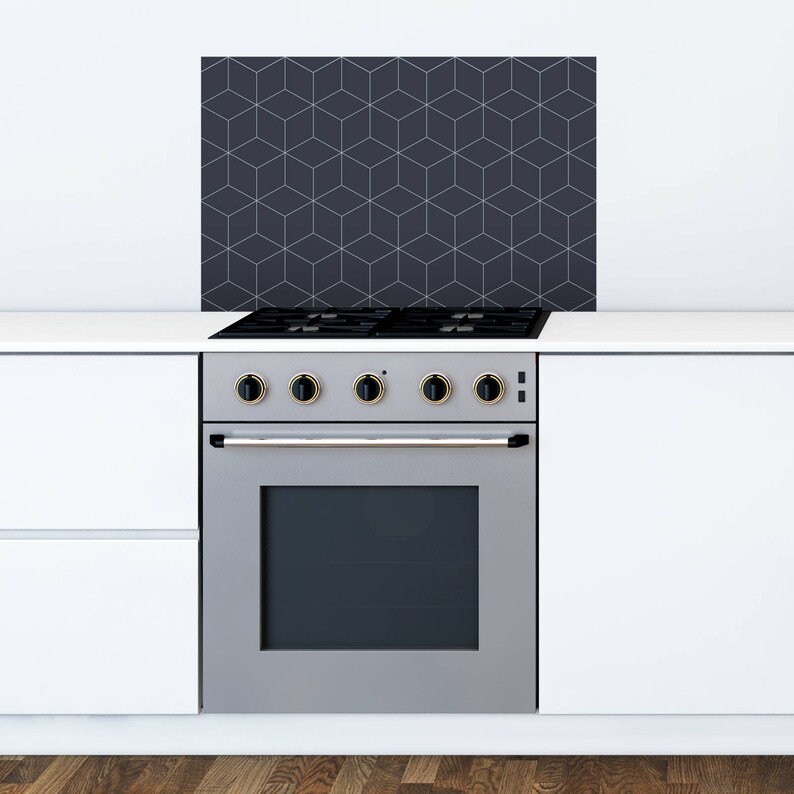 slate grey splashback